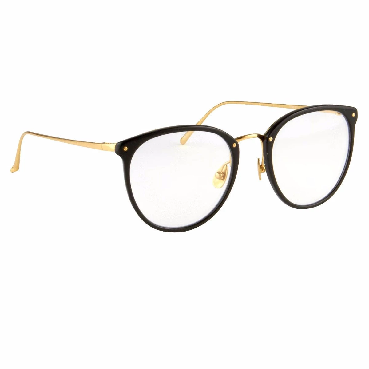 Linda Farrow The CORE Optical Collection The Calthorpe | Mens' Oval Optical Frame In Black (C1) 3 Linda Farrow The CORE Optical Collection The Calthorpe | Mens' Oval Optical Frame In Black (C1)