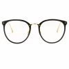 Linda Farrow The CORE Optical Collection The Calthorpe | Mens' Oval Optical Frame In Black (C1)