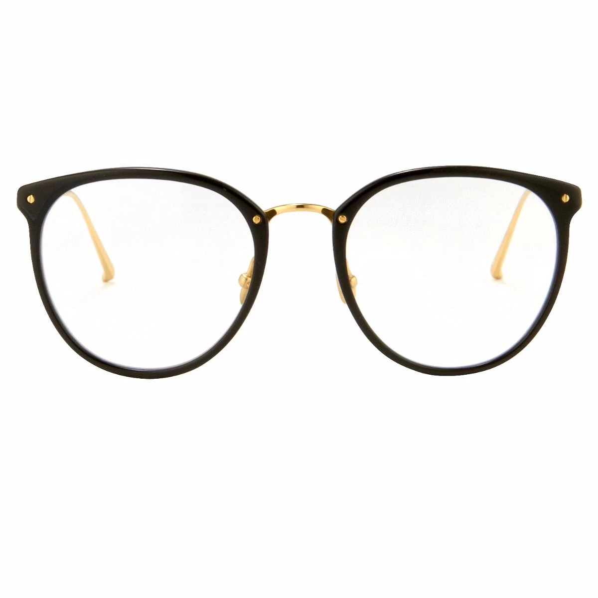 Linda Farrow The CORE Optical Collection The Calthorpe | Mens' Oval Optical Frame In Black (C1) 1 Linda Farrow The CORE Optical Collection The Calthorpe | Mens' Oval Optical Frame In Black (C1)
