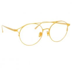 Aviator Linda Farrow Rayan C8 Oval Optical Frame